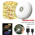 lampe solaire extérieure guirlande led rechargeable tente camping décoration chambre
