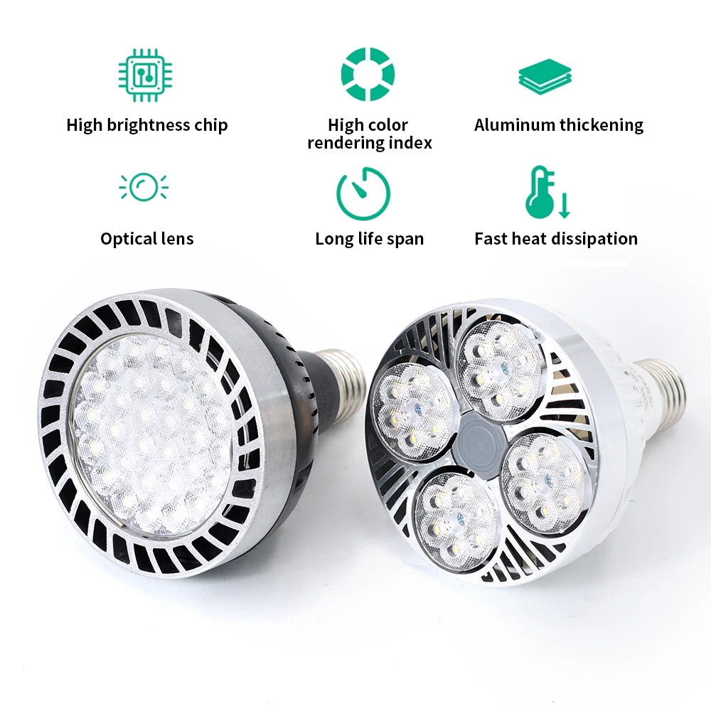 ampoule led ultra lumineuse e27 blanc chaud ventilateur intégré tech chambre 35w 45w 220v