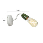lampe murale industrielle rétro LED blanc marron vert bleu rouge gris