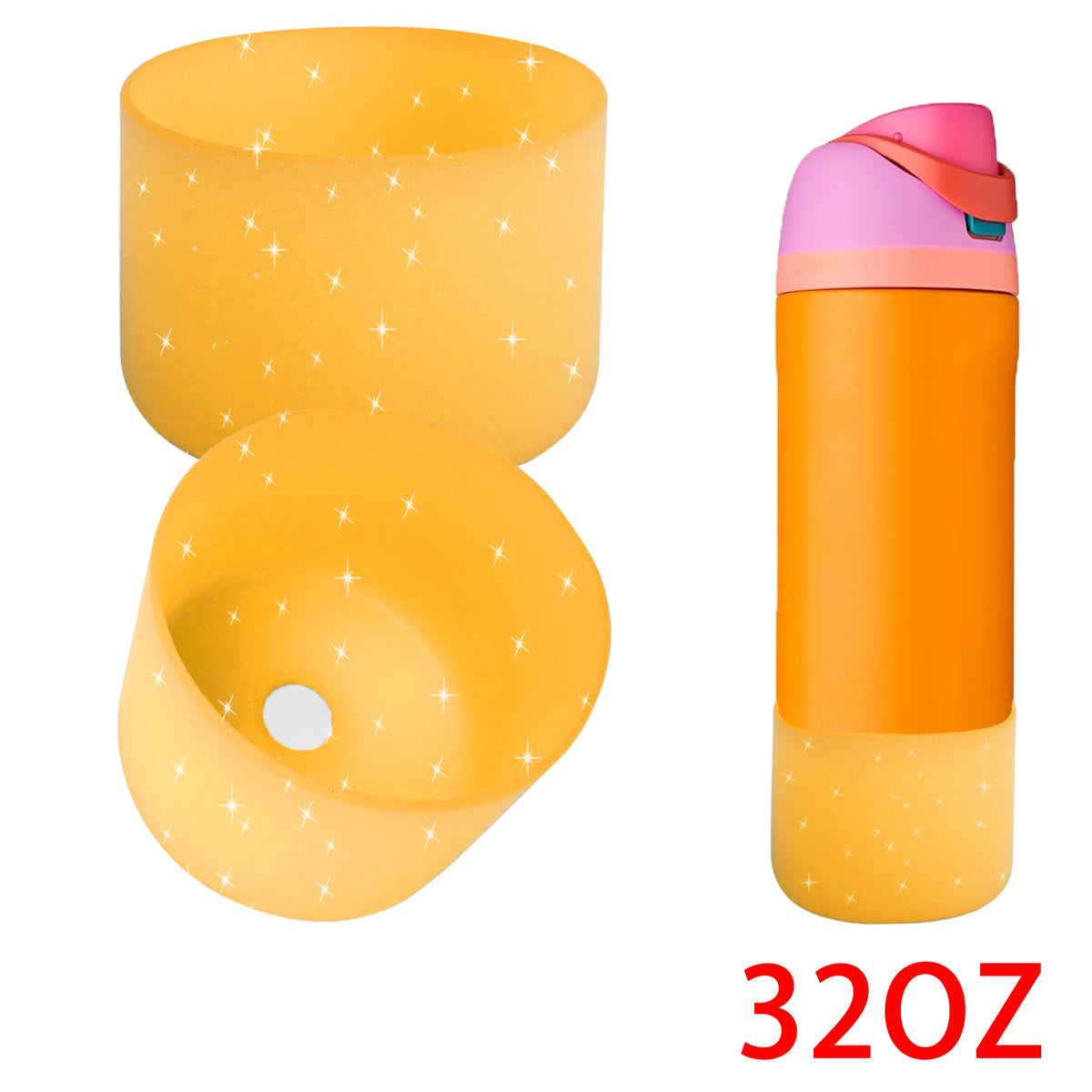 protège bouteille rose points brillants moderne 24oz 32oz 40oz