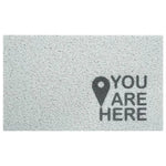 tapis d'entrée personnalisé moderne texte motif porte maison intérieur extérieur blanc