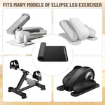 tapis exercice sol antidérapant absorption chocs eva rectangulaire noir elliptical leg mat sport maison