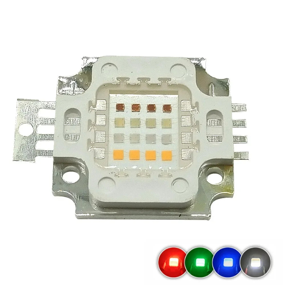 module led rgbw 120w 200w 30w 50w argenté lumiere rouge verte bleue blanc moderne