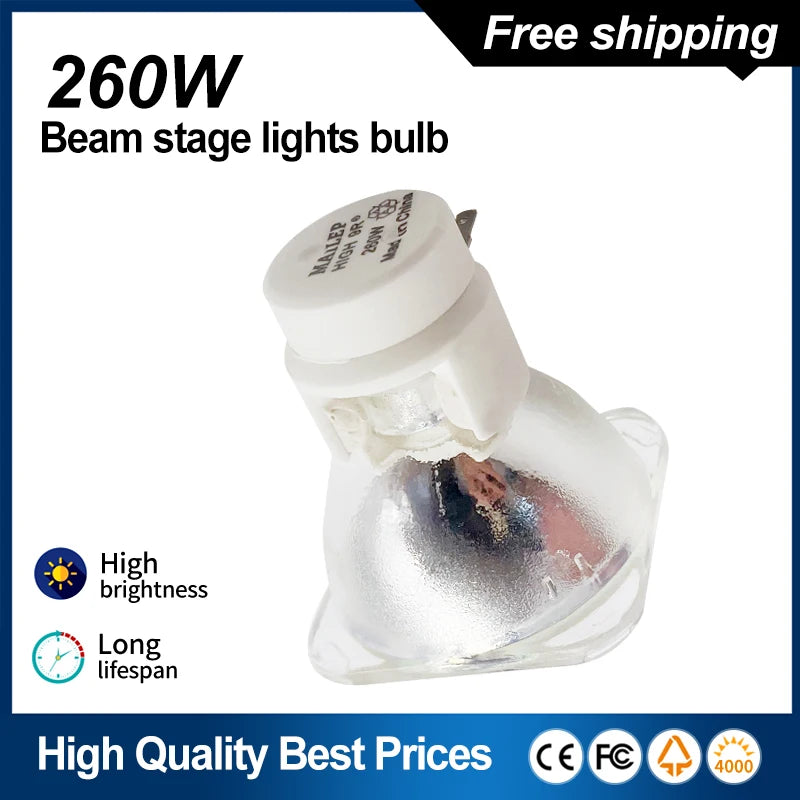 projecteur scène blanc bleu transparent moderne 260W 9R 220V DMX