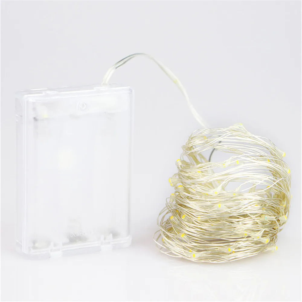 guirlande led feerique fleurs artificielles lanternes verre metal decoration exterieure noel blanc vert jaune