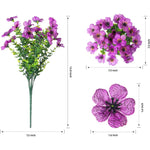 bouquet fleurs artificielles eucalyptus violet décor mariage maison jardin extérieur plante décorative moderne minimaliste