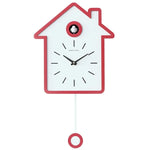 horloge murale moderne bois naturel cadre blanc aiguille quartz pendule adhésif salon deco simple