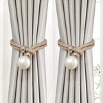 rubans fenêtre modernes gris clair doré tissés brillants adhésifs blanches élégants accessoires rideaux