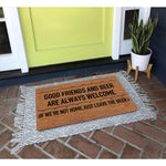 tapis d'entrée marron clair texture coco moderne antidérapant résistant extérieurintérieur
