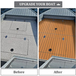 tapis sol bateau mousse EVA rayures horizontales adhésif 3M résistant eau moderne marron clair