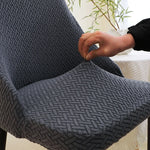 housse chaise moderne gris rayures élastique spandex polyester fauteuil mariagehôtel