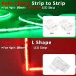 connecteurs ruban led cob smd transparent modernes adhésifs 5mm 8mm 10mm(rgb cct)