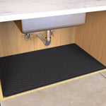 tapis protection sous évier gris hexagones moderne adhésif 96cm 66cm cuisine