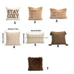 taies d'oreiller multicolores motifs bulles polyester coton lit adulte décoratives doux rustiques