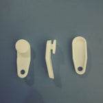 clips rideau plastique blanc moderne accessoire fenêtre 1.3in 0.53in chambre