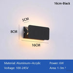 lampe murale led blanche moderne aluminium salon chambre éclairage lecture