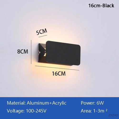 lampe murale led blanche moderne aluminium salon chambre éclairage lecture