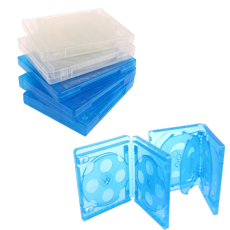 boîtes rangement disques blu ray transparentes modernes perforations respectueux environnement pratique