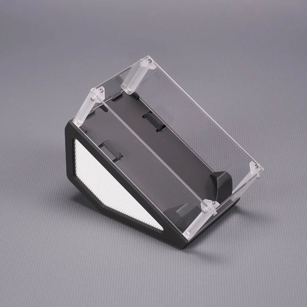 support souris transparent moderne clips ventilation jeu acrylique minimaliste đen trắng