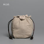 sac thé coton réutilisable bleu gris vert marron beige rouge rose noir imprimé chinois