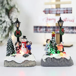 décoration noël figurine bonhomme neige enfants sapins guirlande lanterne blanc hiver traditionnelle chambre salon