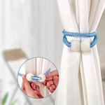 boucles rideau blanches adhésif moderne élégantes variées couleurs blanc bleu gris rose beige doré