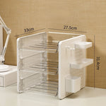 organisateur blanc perforé moderne étageries pliables multifonctionnel rangement école officesupply