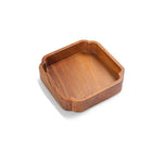 assiettes bois marron clair grain naturel moderne sans jointure multifonctionnel durable servir thé collation