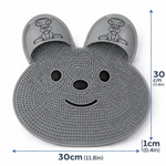 tapis bain antidérapant texturé motif sourire lapin ventouses adhésion bain douche exfoliation massage pieds