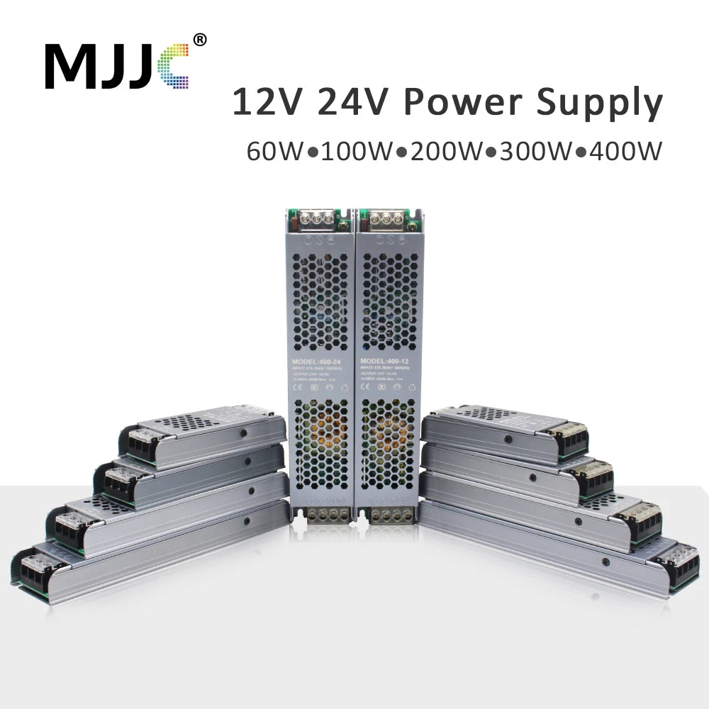 alimentation électrique 24v 12v 60w 100w 200w 220v led driver transformateur lumière certification ul