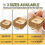 tapis cuisson papier kraft marron plissé adhésif friteuse air cuisine