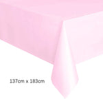 serviette table jetable rectangulaire unie mariage anniversaire fête décoration table plastique moderne