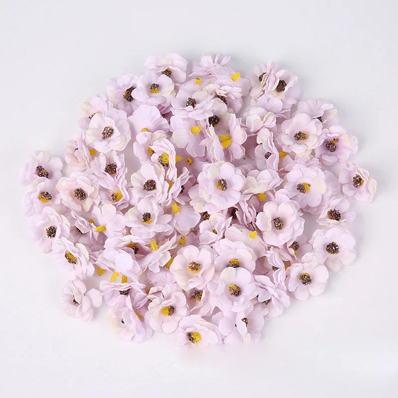 fleurs artificielles rose blanche beige bleu violet petites fleurs classiques mariage décoration intérieure DIY