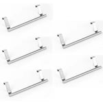 porte serviettes mural acier inoxydable argenté bleu marine gris clair moderne minimaliste clips métal