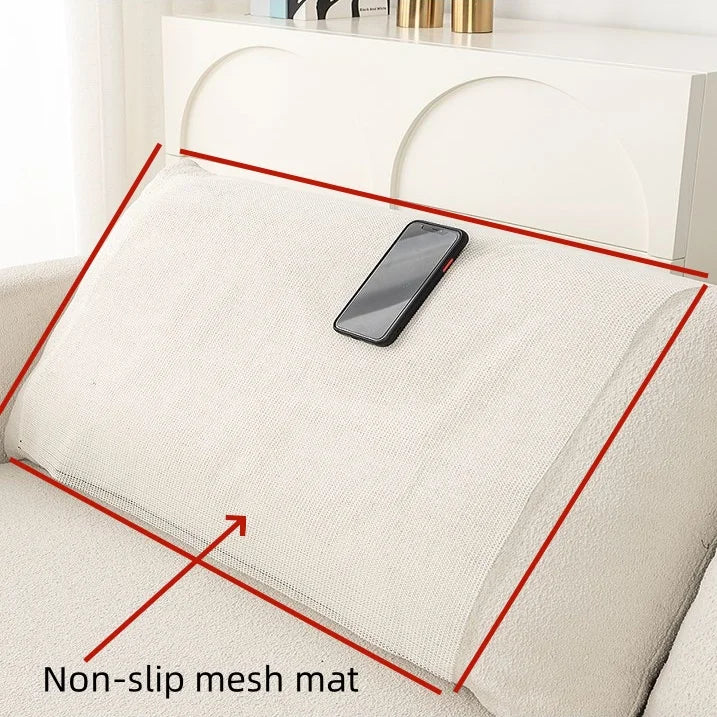 tapis anti dérapant blanc maille fine adhésif pvc moderne sol fixe grande taille