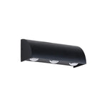applique murale moderne led lumières noir étanche ip65 aluminium oeilletsextérieur