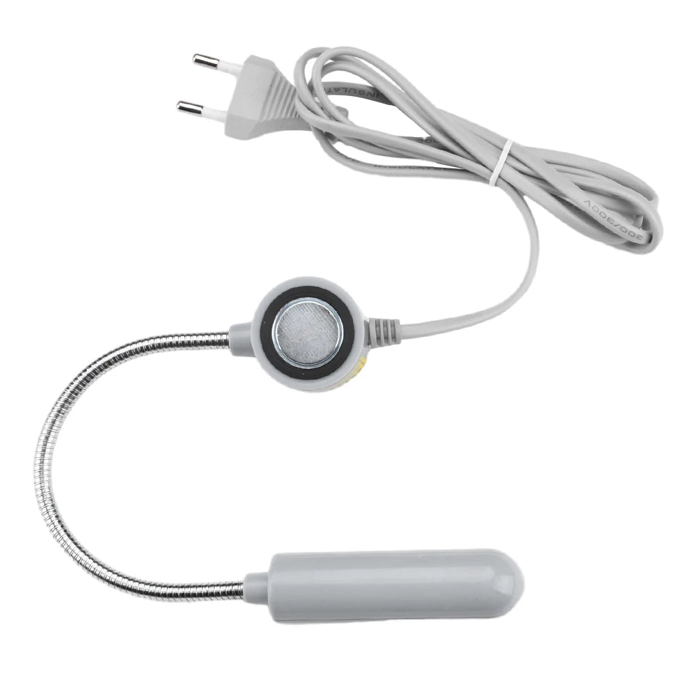 lampe industrielle led bras flexible prise electrique grey blanc fonctionnelle