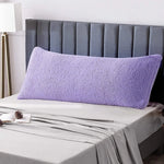 housse coussin dos blanc texture bouclée nordique décoration maison voiture fixations