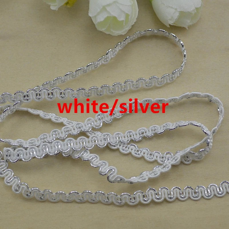 dentelle polyester or rouge mariage noire blanche classique 5m trims deco travaux manuels