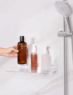 Étagère murale transparente salle de bain