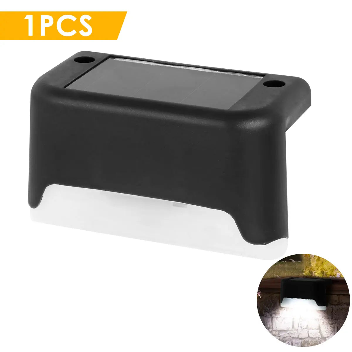 lampe solaire moderne noire ip65 led autochargeante clips extérieure autonomie hydrofuge