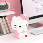 lampe table dessin animé hello kitty blanc rose cœur fraise verte bleue