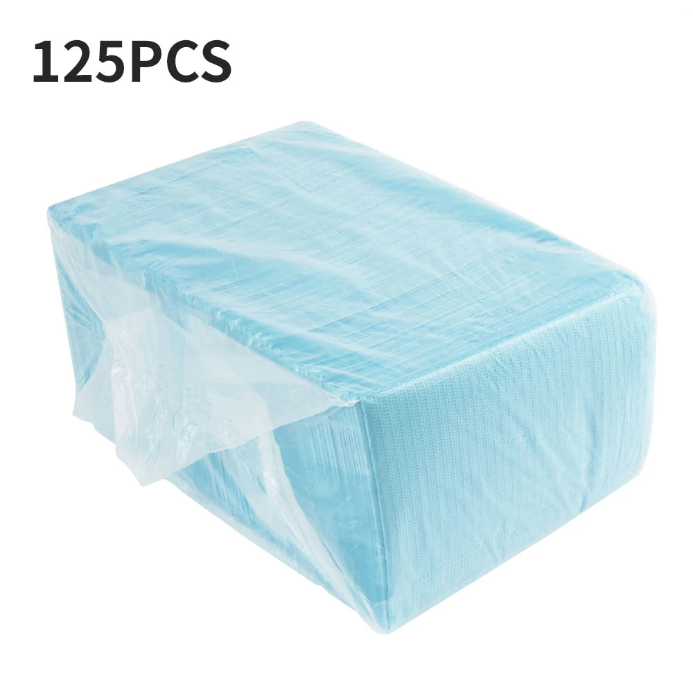 serviettes jetables rose violet blanc rayées modernes manucure outils scies taille grande