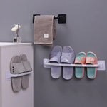porte serviettes mural adhésif noir blanc moderne salle bains cuisine utilitaire clips serviettes