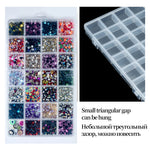 boîte rangement plastique transparente séparateurs bijoux accessoires matériel pêche
