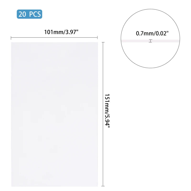 feuilles protection photo transparentes adhésives modernes 3.46 5.03 inches double face acrylique trés transparentes