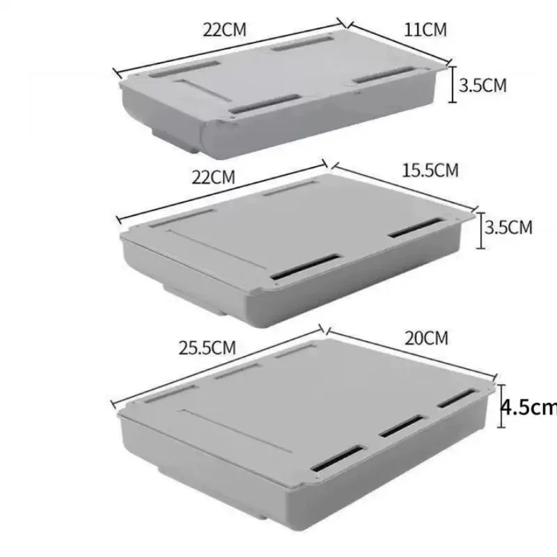 boîte rangement tiroir adhésive blanche moderne organisateur imperméable plastique