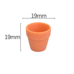 pots fleurs miniatures résine couleurs variées moderne minimaliste jardinage accessoires maison poupée éléments