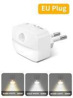 lampe nuit capteur mouvement blanc moderne compact ajustable luminosité couleur détecteur présence rechargeable