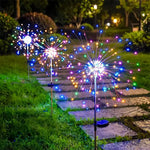 lampe solaire multicolore étoile lumineuse moderne points dispersés patio extérieur